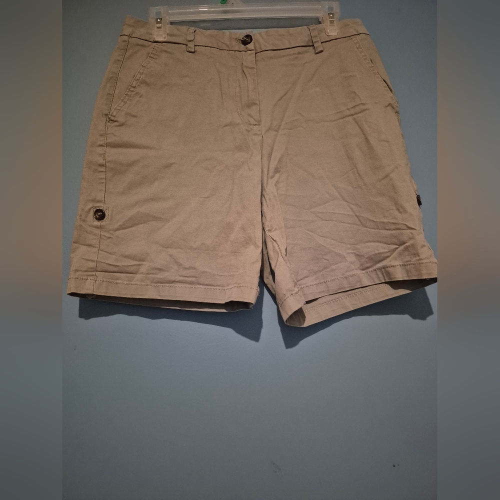 Buffalo David Bitton Women's Khaki Bermuda Shorts